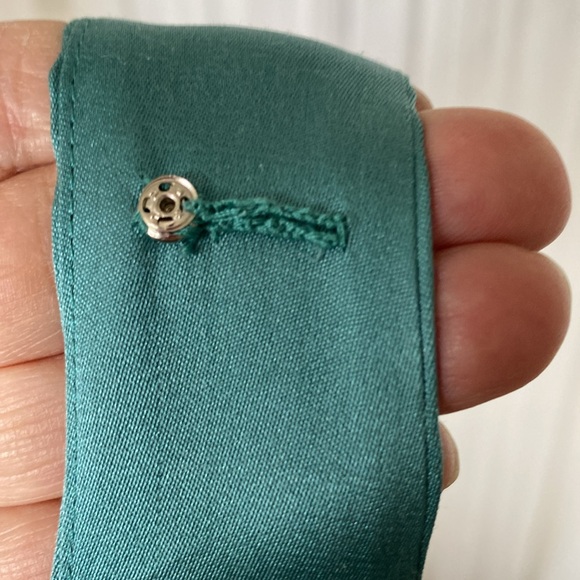 Jones New York 100% Silk prom, sea foam green bridesmaids dress! Formal! Size 8 - Picture 10 of 14